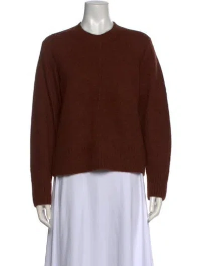 Pre-owned Ba&sh Wool Crew Neck Sweater In Brown