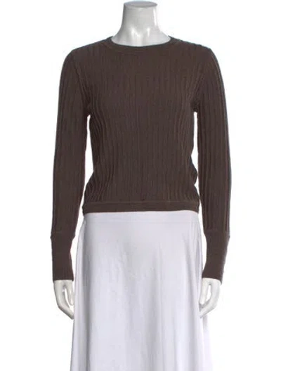 Pre-owned Ba&sh Wool Crew Neck Sweater In Brown