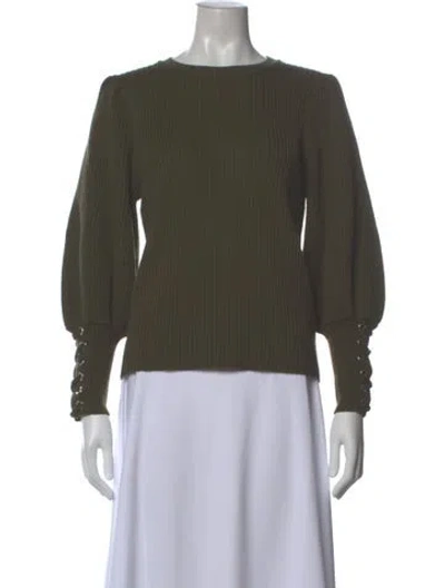 Pre-owned Ba&sh Wool Crew Neck Sweater In Green