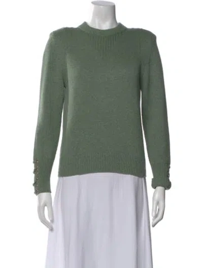 Pre-owned Ba&sh Wool Crew Neck Sweater In Green