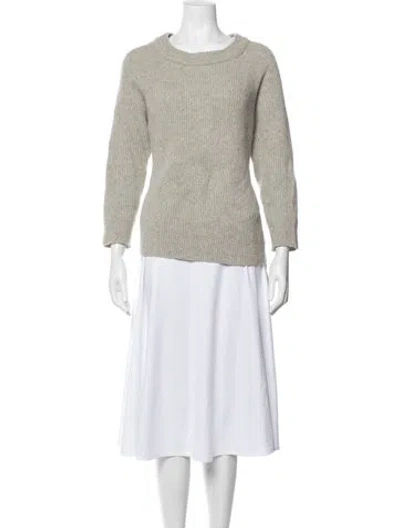 Pre-owned Ba&sh Wool Crew Neck Sweater In Grey