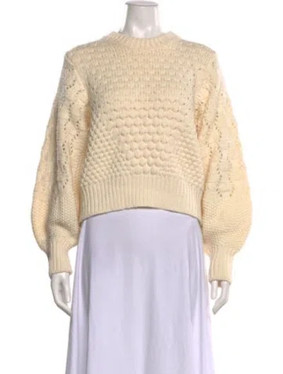 Pre-owned Ba&sh Wool Crew Neck Sweater In Neutral