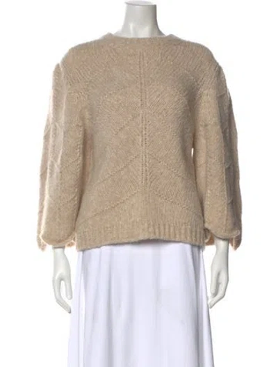 Pre-owned Ba&sh Wool Crew Neck Sweater In Neutral