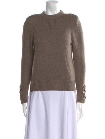 Pre-owned Ba&sh Wool Crew Neck Sweater In Neutral