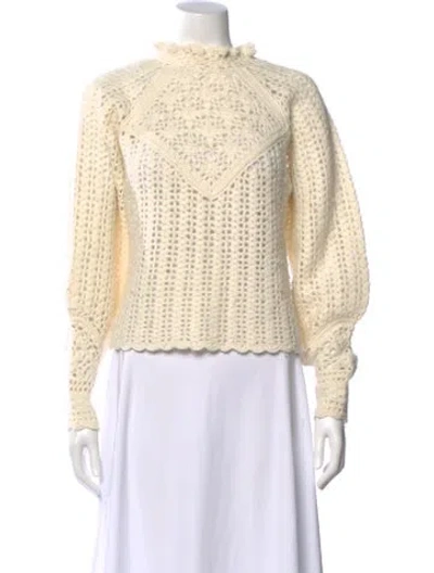 Pre-owned Ba&sh Wool Crew Neck Sweater In Neutral