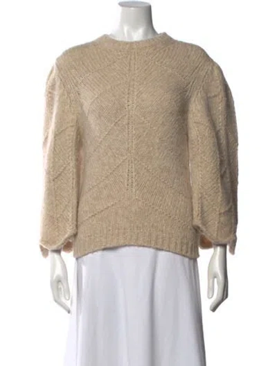 Pre-owned Ba&sh Wool Crew Neck Sweater In Neutral