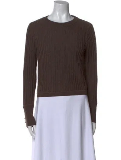 Pre-owned Ba&sh Wool Crew Neck Sweater W/ Tags In Brown