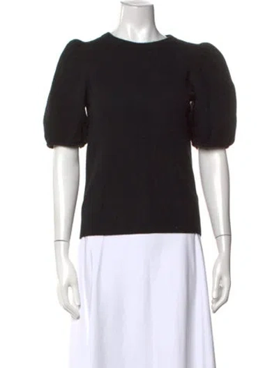 Pre-owned Ba&sh Wool Crew Neck Top In Black