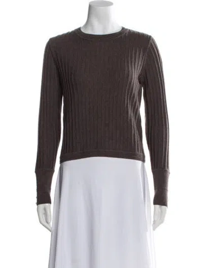 Pre-owned Ba&sh Wool Crew Neck Top In Brown
