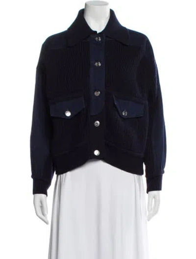 Pre-owned Ba&sh Wool Denim Jacket In Blue