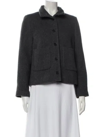 Pre-owned Ba&sh Wool Evening Jacket In Gray