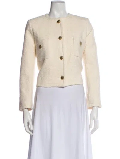 Pre-owned Ba&sh Wool Evening Jacket In Neutral