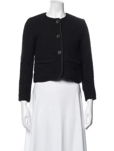 Pre-owned Ba&sh Wool Jacket In Black