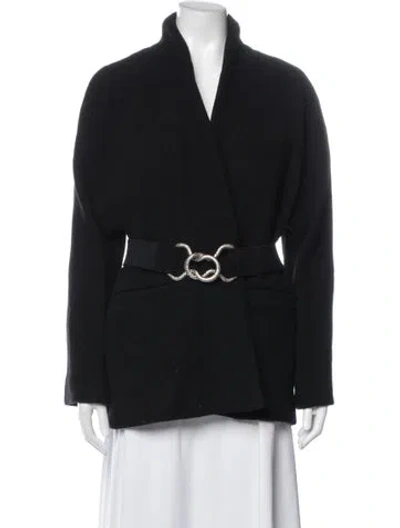 Pre-owned Ba&sh Wool Jacket In Black
