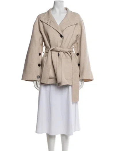 Pre-owned Ba&sh Wool Jacket In Neutrals