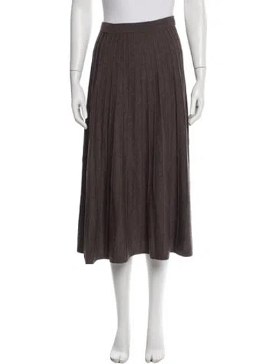 Pre-owned Ba&sh Wool Midi Length Skirt In Brown