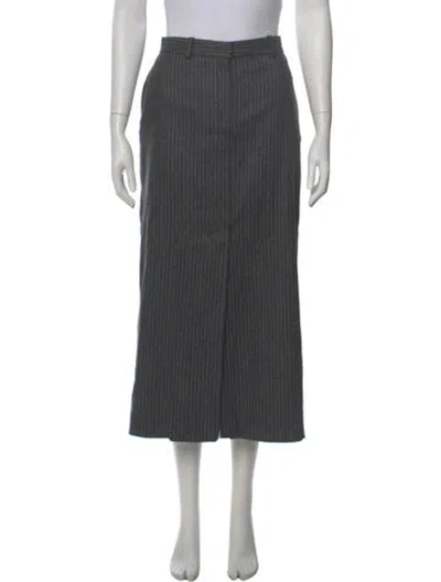 Pre-owned Ba&sh Wool Midi Length Skirt In Gray