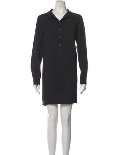 Pre-owned Ba&sh Wool Mini Dress In Black
