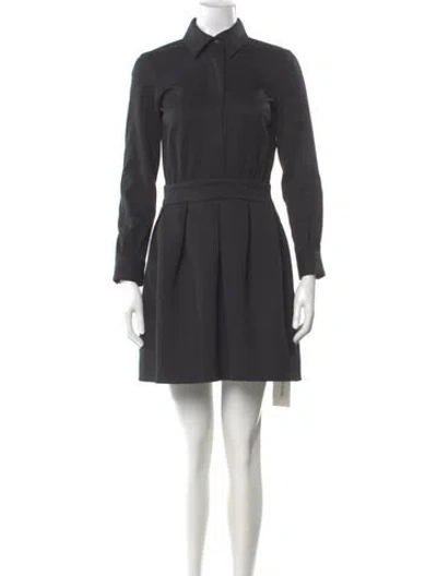 Pre-owned Ba&sh Wool Mini Dress In Black