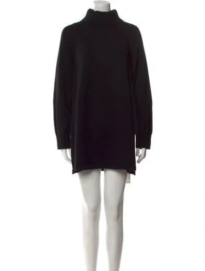 Pre-owned Ba&sh Wool Mini Dress In Black