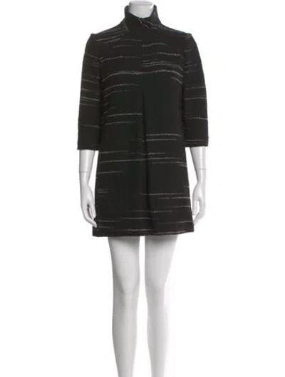 Pre-owned Ba&sh Wool Mini Dress In Black