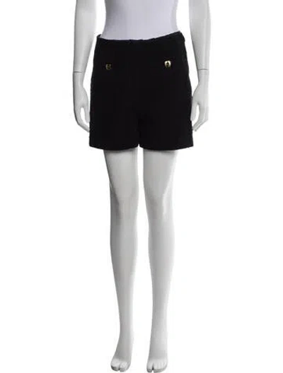 Pre-owned Ba&sh Wool Mini Shorts In Black
