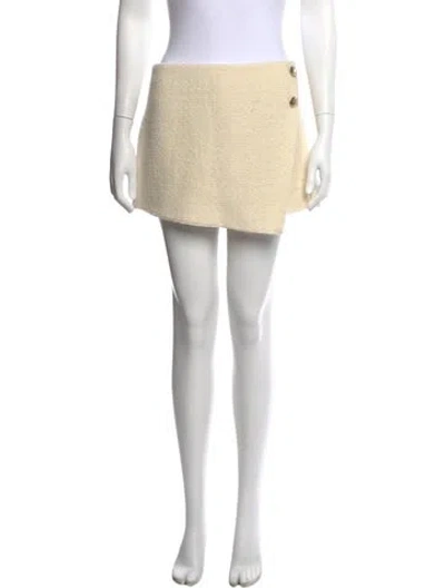 Pre-owned Ba&sh Wool Mini Shorts In Neutral