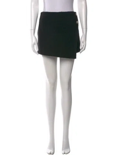 Pre-owned Ba&sh Wool Mini Shorts W/ Tags In Black