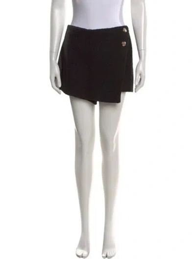 Pre-owned Ba&sh Wool Mini Shorts W/ Tags In Black