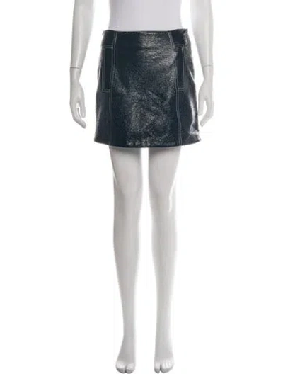 Pre-owned Ba&sh Wool Mini Skirt In Blue