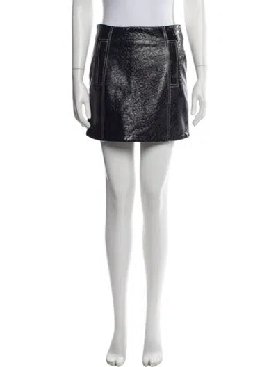 Pre-owned Ba&sh Wool Mini Skirt In Blue