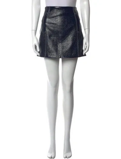 Pre-owned Ba&sh Wool Mini Skirt W/ Tags In Blue