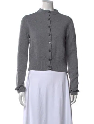 Pre-owned Ba&sh Wool Mock Neck Sweater In Grey