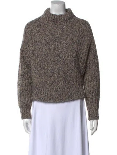 Pre-owned Ba&sh Wool Mock Neck Sweater In Multi