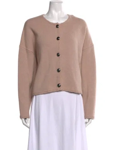 Pre-owned Ba&sh Wool Open Front Sweater In Neutrals