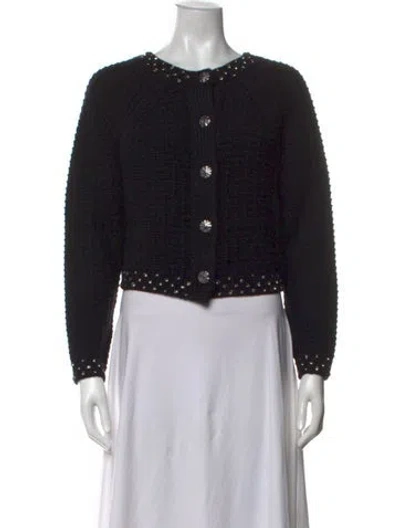 Pre-owned Ba&sh Wool Open Front Sweater W/ Tags In Black