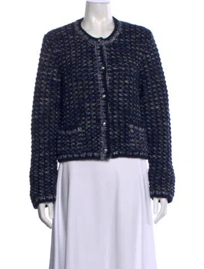 Pre-owned Ba&sh Wool Patterned Sweater In Blue