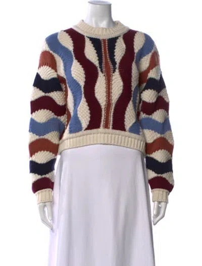 Pre-owned Ba&sh Wool Patterned Sweater In Multicolor