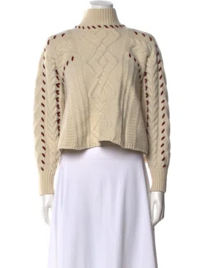 Pre-owned Ba&sh Wool Patterned Sweater In Neutral