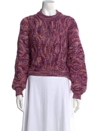 Pre-owned Ba&sh Wool Patterned Sweater In Pink