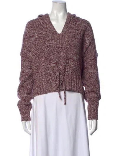 Pre-owned Ba&sh Wool Patterned Sweater In Red