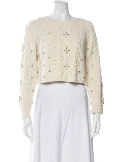 Pre-owned Ba&sh Wool Printed Bolero In Neutral