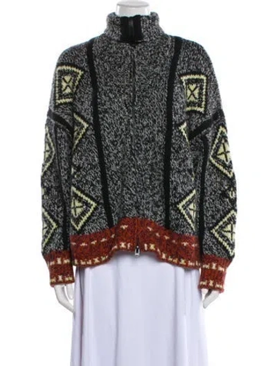 Pre-owned Ba&sh Wool Printed Evening Jacket In Multi