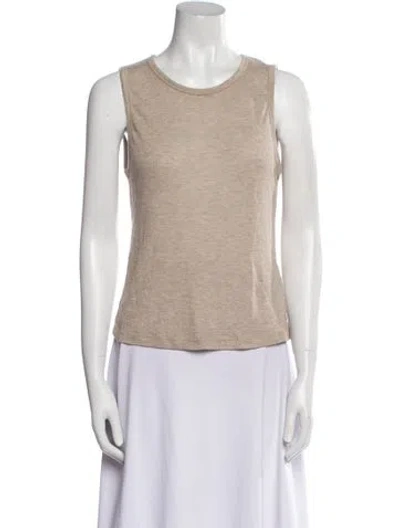 Pre-owned Ba&sh Wool Scoop Neck Top In Neutral