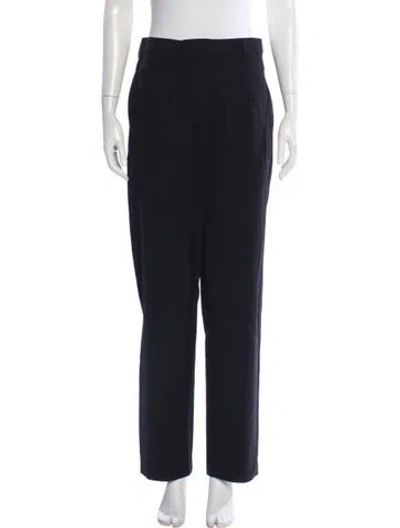 Pre-owned Ba&sh Wool Straight Leg Pants In Gray