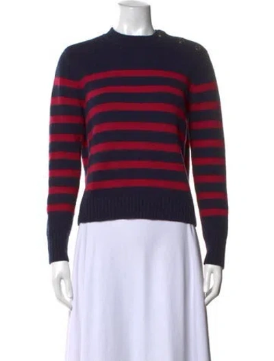Pre-owned Ba&sh Wool Striped Sweater In Blue