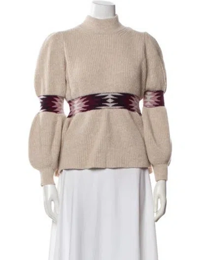 Pre-owned Ba&sh Wool Striped Sweater In Neutral