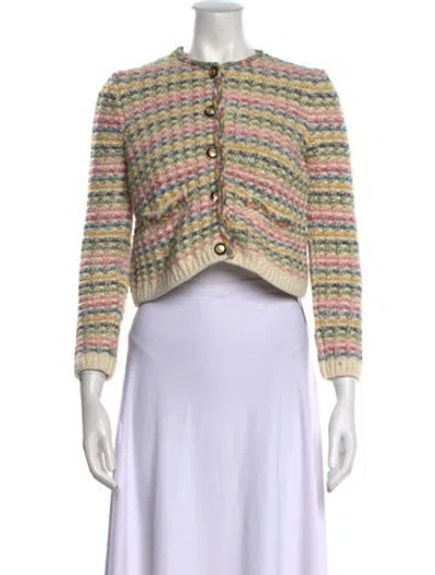 Pre-owned Ba&sh Wool Striped Sweater In Neutral
