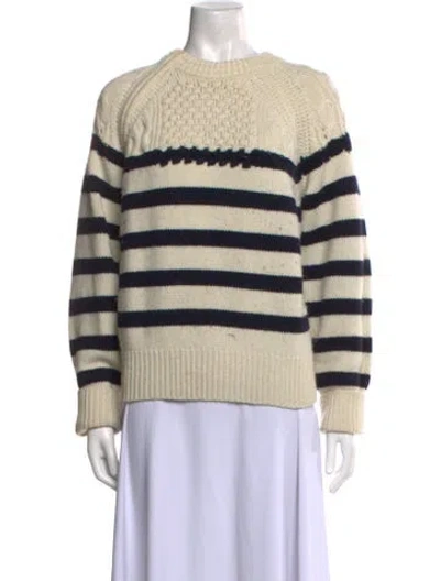 Pre-owned Ba&sh Wool Striped Sweater In Neutral