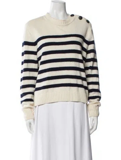 Pre-owned Ba&sh Wool Striped Sweater In Neutral
